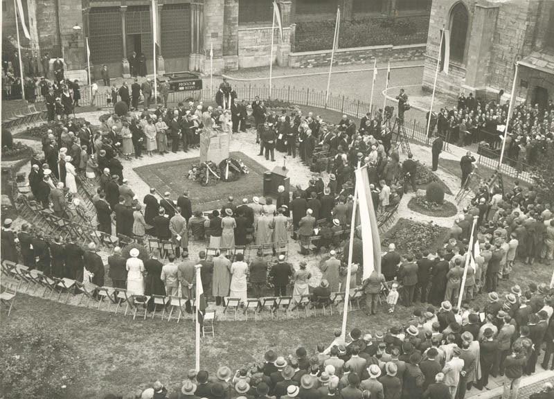 Onthulling van het standbeeld van Henric van Veldeke, in 1934